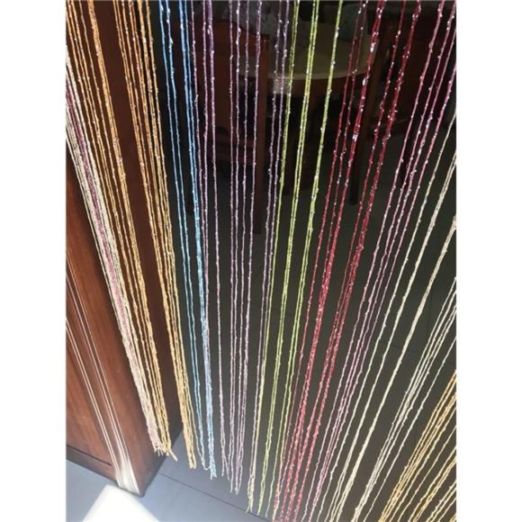 1x2 M Door String Curtain Rare Flat Thread Fringe Panel Room Divider Cute Strip - Picture 3 of 5